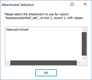 Attachment Selection