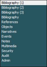 Bibliography Reverse Attachment tabs