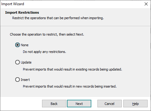 Import Restrictions