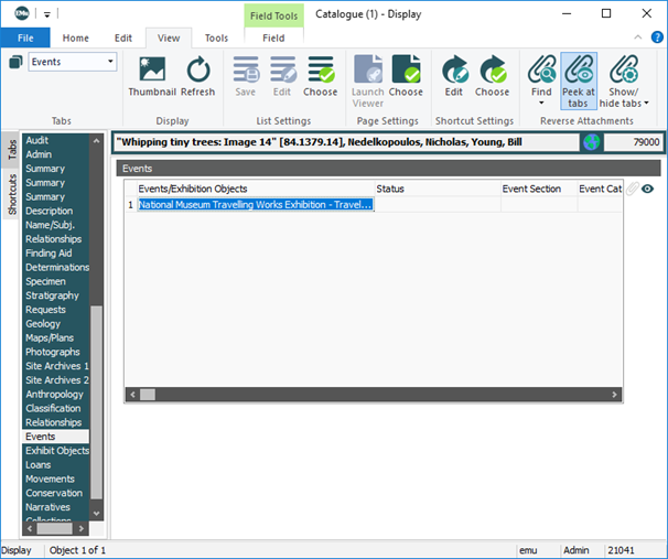Reverse Attachment tab