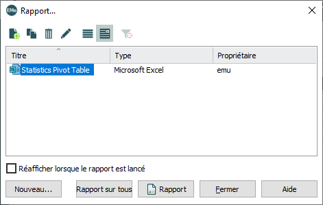 Rapport de statistique Rapport de statistique