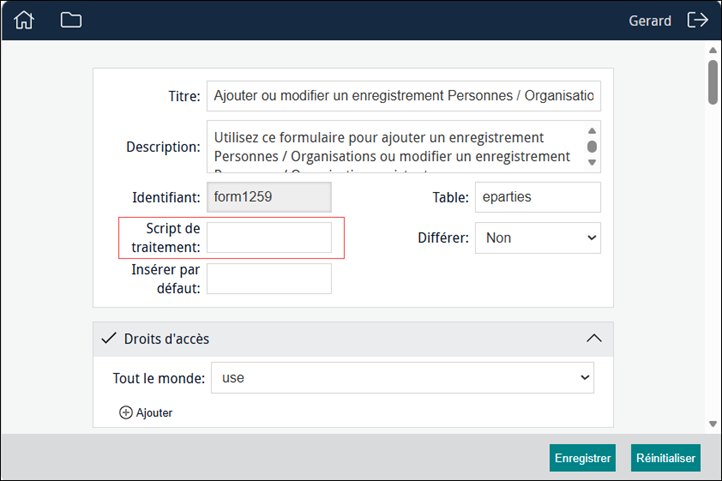 Cliquez pour agrandir Script de traitement