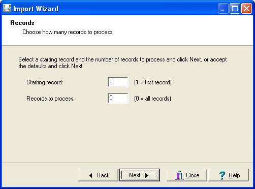 Records Screen