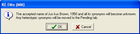 Warning Message