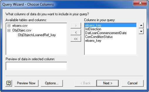 Choose Columns