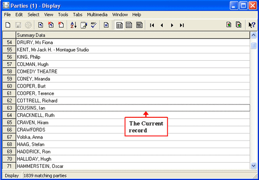 How to select records