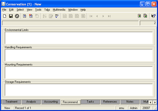 Recommend. tab