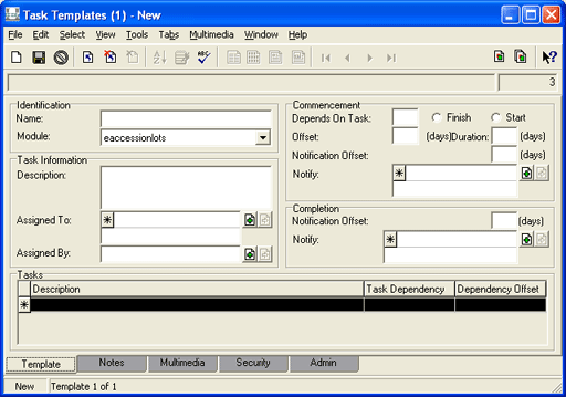 Task Templates module