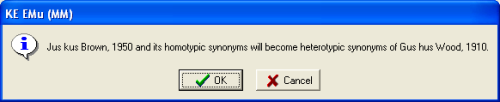 Warning Message