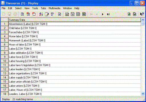Thesaurus module