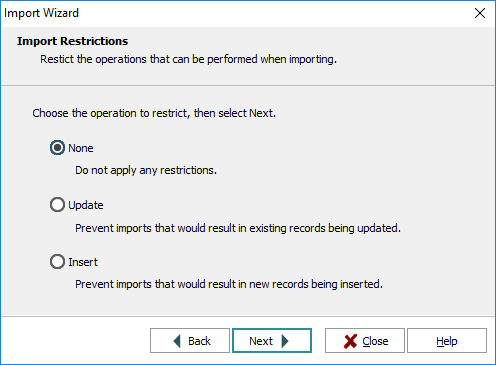 Import Restrictions