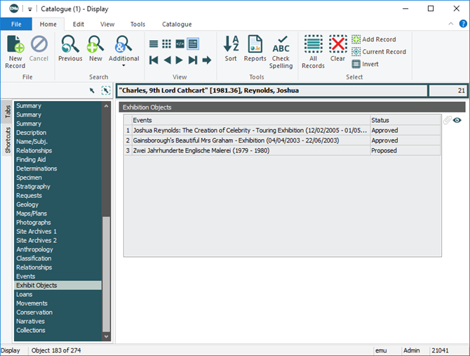 Click to enlarge Exhibition Objects