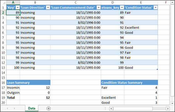 Excel Report