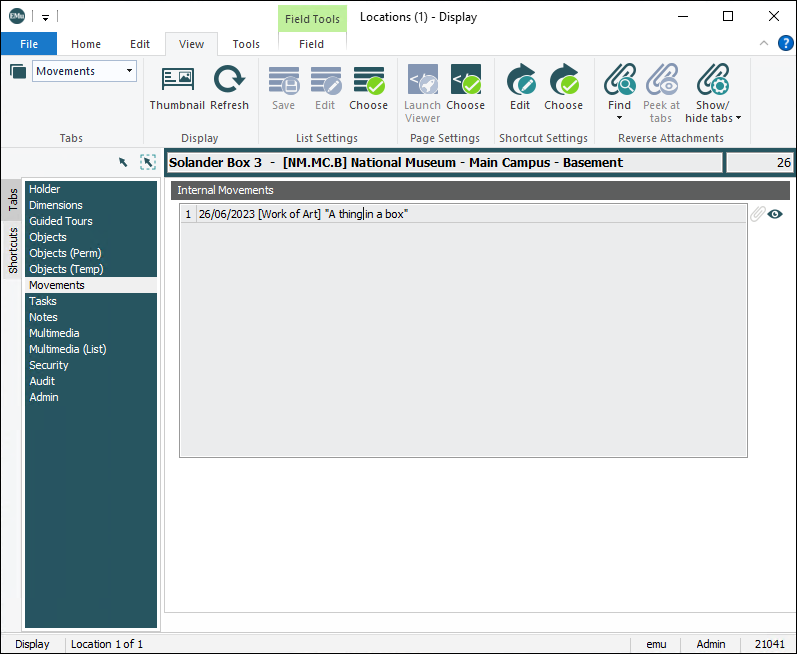 Click to enlarge Audit trail