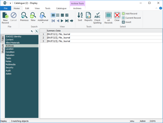 List view