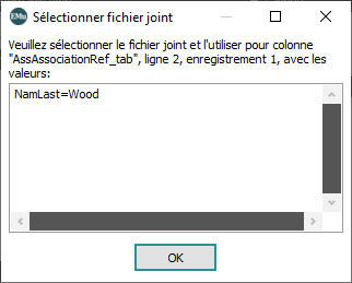 Sélectionner fichier joint