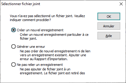 Sélectionner fichier joint