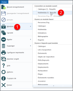 Concentrer un module ouvert