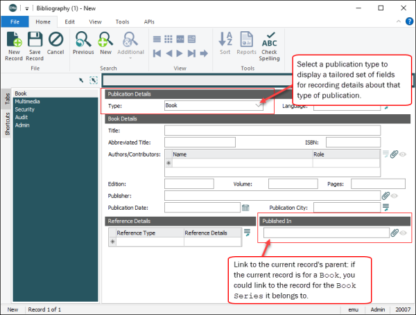 Traditional Bibliography module