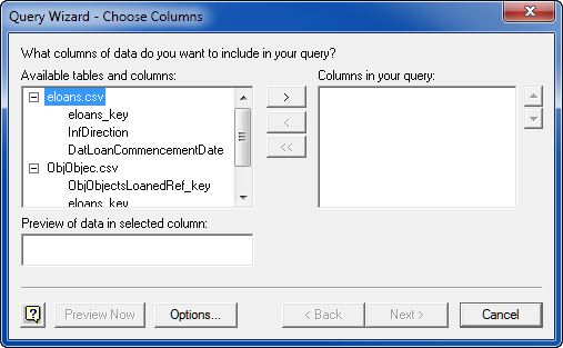 Choose columns